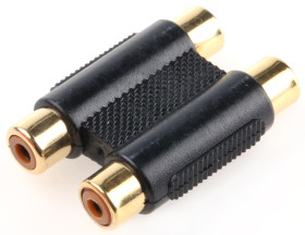 Adapter AV Żeńskie RCA (2) na Żeńskie RCA (2)