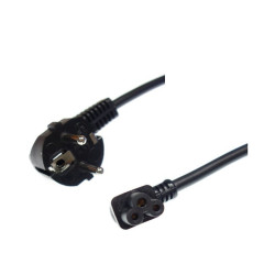Kabel zasil. PC laptop 5m kąt koniczynka kątowa SN-310 3x1mm Pr.kraj.