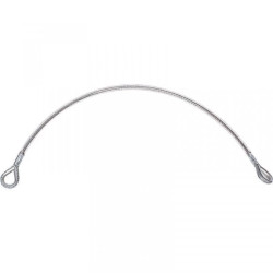 Zawiesie z liny stalowej galwanizowanej fi 8 mm z osłoną 2 pętle z kausza dł. 1 m kolor - rozmiar 1 M ANTI AM007