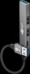 74458 USB 3.2, 4-port hub, 2x USB-A, 1x USB-C, 1x USB-A 3.2, USB-A cab