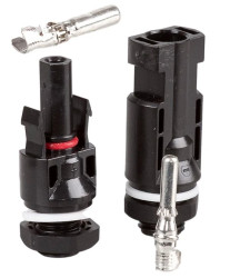 Złącze solarne typu MC4 do rozdzielnic , Konektor na przewód 4-6mm2 IP67 /Komplet (wtyk + gniazdo)/