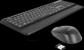 12674 Keyboard/mouse combination, wireless, black
