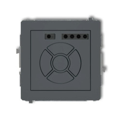 DECO Sterownik roletowy elektroniczny (sterowanie lokalne i pilotem, sterowanie strefą i podstrefą) grafitowy mat 28DSR-4