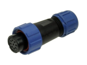 Gniazdo; SP1310/S9I-N; 9 torów; lutowany; 0,75mm2; 4-6,5mm; SP13; na przewód; IP68; 3A; 125V; Weipu; RoHS