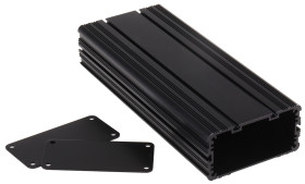 Obudowa urządzeń elektronicznych, aluminiowa wysokość zew: 40 mm szerokość zew: 81,4 mm długość zew: 200 mm 200 x 81.4