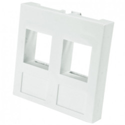 Adapter keystone podwójny 2M 45x45 biały Mediabox