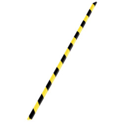 Durable 1107130 Sleeve Black Yellow 1000x40x10 mm Bumpers Protection Barriers