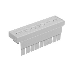 CamdenBoss CNMB/3/TG508P DIN Rail Box Perforated 5.08mm Pitch 52.8 x 13.8 x20mm
