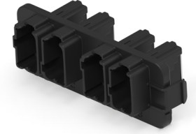 Pin header, 48 pole, pitch 1.45 mm, angled, black, DT13-48PABCD-R015