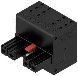 Weidmüller Obudowa złącza pin żeńskiego na kabel Ilość pinów 4 Wymiary siatki: 7.62 mm 2720580000 24 szt.