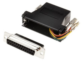 Adapter do złączy RJ, Bez ekranowania, 25-stykowe D-sub żeńskie, RJ11