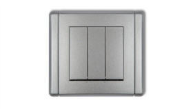 Flexi Łącznik Potrójny Srebrny Metalik 7Fwp-7