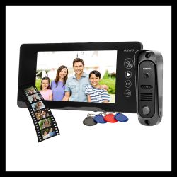 Wideodomofon 7" ARCUS RFID memo+breloki bezsłuchawkowy ORNO / OR-VID-JS-1053/B