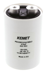 Kondensator 470μF 450V dcmontażśrubowy KEMET 51.6 x 77.5mm