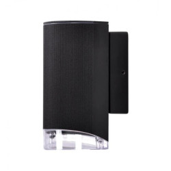 Kinkiet zewnętrzny dół PRIMA GU10, metalowy czarny korpus K-8203 Kaja Lighting