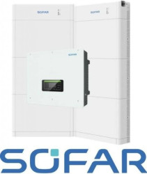 Zestaw: SOFAR Inwerter hybrydowy HYD20KTL-3PH , 2 x Magazyn energii Sofar 15kWh BTS E15-DS5