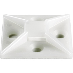 TruComponents 41112 Cable mount Self-adhesive &#xD8;12.70mm 4x thread Clear 1pcs