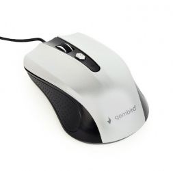 Mysz optyczna USB czarno-srebrna GEMBIRD