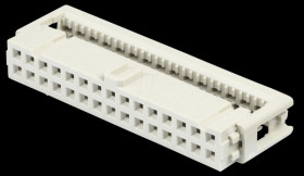 09 18 530 6803 Female connector, 30-Pin, Grid 2,54 mm