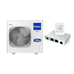 Pompa ciepła monoblok 7,8kW 1-faz HAIER SUPER AQUA AU082FYCRA (HW) /+ YR-E27, ATW-A01/ R32