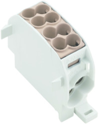 Potential distribution terminal, screw connection, 1.5-16 mm², 1 pole, 152 A, brown, 1561120000