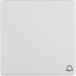 Q.1 Klawisz z nadrukiem symbolu /dzwonek/ śnieżnobiały, aksamit 16206059