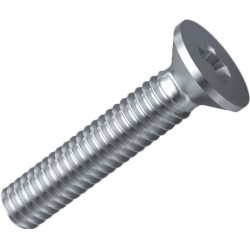 Countersunk head screw, PH cross slot, M4, Ø 7.5 mm, 25 mm, steel, stainless, ISO 7046, 001.12.488