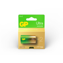 GP GPPCA13AU086 GP Ultra Alkaline D 2&#x27;s Single hook paper box