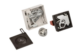 Napęd drzwiowy czerwono-żółty z blokadą NZM2-XTVDVR 260180