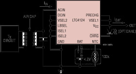 100mA Wireless Li-Ion Charger with Low Battery Disconnect