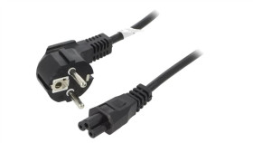 Sn322-3/07/3Bk Kabel Cee 7/7 (E/F) Wtyk Kątowy, Iec C5 Żeński Pvc 3M Czarny