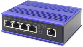 Ethernet switch, unmanaged, 4 ports, 100 Mbit/s, 12-48 VDC, DN-650105