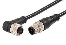Przewód czujnik-siłownik ze złączem Złącze M12 długość 3m Rodzaj A Żeńskie Złącze B Złącze M12