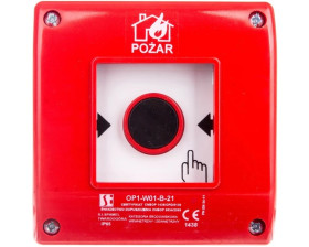 Przycisk ppoż. natynkowy 2Z 1R czerwony OP1-W01-B21