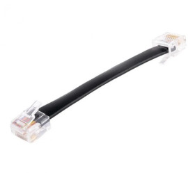 Patchcord - kabel krosowy, RJ45/RJ45, 10cm, płaski ADD-PC10