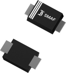 Rectifier diode, 400 V, 1 A, SMAF, ST1G