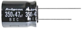 Kondensator 22μF 250V dc Radialny, Otwór przelotowy Rubycon roztaw: 5mm 10 (Dia.) x 16mm