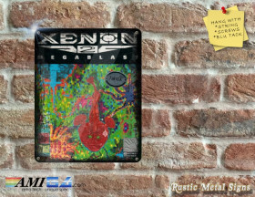 XENON 2 - Amiga Game Box Artwork on Rustic - Metal Sign