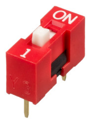 Przełącznik DIP 1-pozycyjny SPST THT 25 mA -40 → +85°C