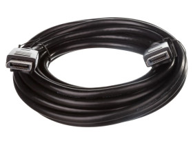 Kabel połączeniowy DisplayPort 1.1 Typ DP/DP, M/M czarny 5m AK-340100-050-S