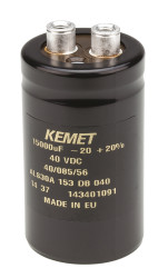 Kondensator 15000μF 40V dcmontażśrubowy KEMET 36 (Dia.) x 62mm