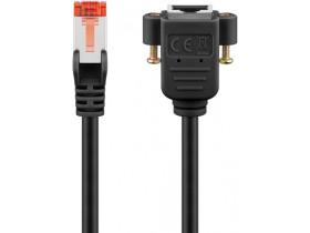 CAT 6 kabel przedłużającyS/FTP (PiMF), czarny...