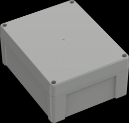 6U07241911119 Industrial housing, 240 x 191.3 x 105.6mm, IP66/IP68, light gray