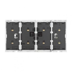 LIVING NOW MY HOME ramka stykowa 4mod. biały KW8104