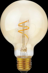 LS278025022 E27 LED lamp, 2.9 W, 250 lm, 2200 K, gold, filament, dimmable