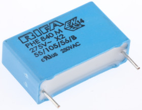 Kondensator foliowy 470nF 275V ac KEMET Metalizowany polipropylen rozstaw: 22.5mm THT ±20