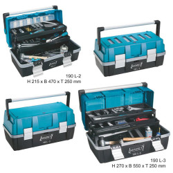 Hazet 190L-2 Plastic Tool Box 470 x 250 x 215mm