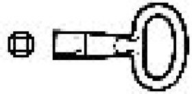 Kwadratowa wkładka do zamka 8mm, do obudów Spacial CRN lub Thalassa PLM NSYTC8CRN