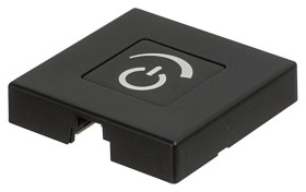 Przełącznik sensorowy z funkcją ściemniania do montażu nawierzchniowego, czarny, Häfele Lighting, dotykowy, 83389176