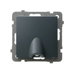 SONATA Przyłącz kablowy szary grafit GPPK-1R/m/73